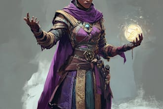 draw dnd, fantasy character, dnd party, and concept art