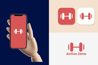 design app logo, app icon, ios icon, android icon and splash screen
