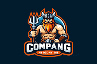 design meaningful  viking mascot logo in 24 hours