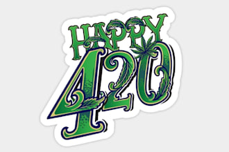 design premium quality cannabis, weed, hemp, cbd, 420, dispensary, label logo