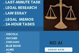 perfectly do urgent law,essays, legal research and legal memos
