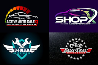 design a automotive, car racing, auto detailing and car repair logo