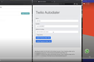 setup your call center did number twilio ivr for auto dialer, didww as well