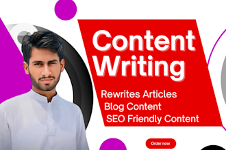 do SEO article writing, blog writing and rewriting