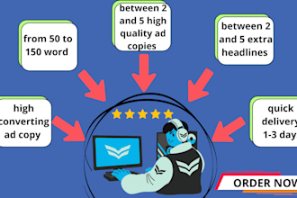 provide you high converting sales ad copy