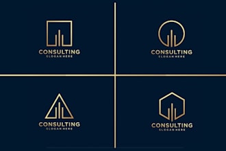 design modern financial and business consulting logo