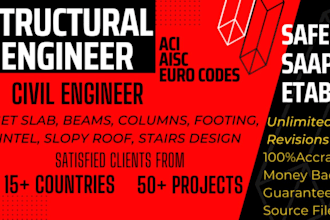 do wood, steel and concrete structural design, structural engineer