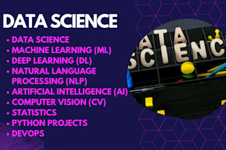 do data science, ml, dl, nlp, ai, CV, stats, python projects