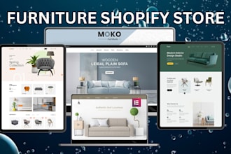 design responsive furniture website furniture shopify store home decor website