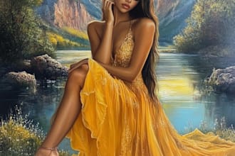 turn your portrait into digital oil painting