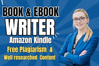 write book and ebook for your amazon kindle
