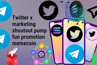 twitter x marketing shoutout pump fun promotion memecoin 10x holders token sales