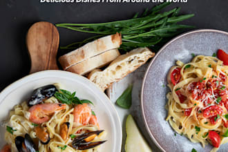 write, edit and format cookbook recipes, food menu, and ebook