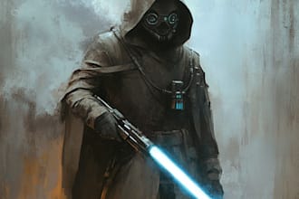 make star wars and sci fi illustration