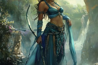 create your dnd or ttrpg fantasy character art or token