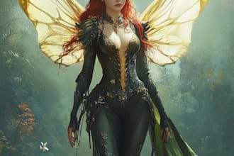 paint realistic or fantasy character illustration game art for you