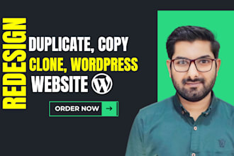 copy clone, redesign, and duplicate wordpress website by elementor
