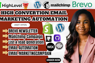setup brevo newsletter, strip, klaviyo email marketing template design