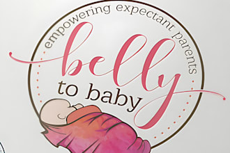 do original childcare, daycare, mother care, baby care, nursery logo in 10 hours