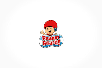 design playful skateboard kids logo
