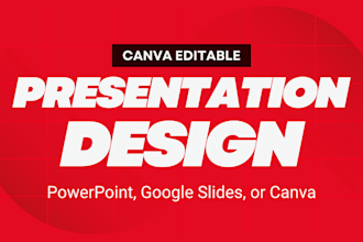 design powerpoint presentation, pitch deck for your business canva editable