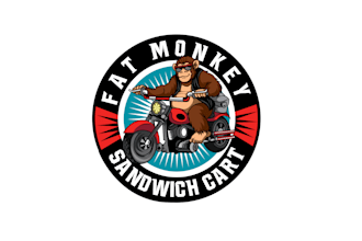 design unique fat monkey sandwiches logo