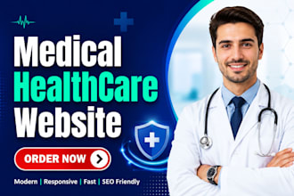 design a modern medical and healthcare website