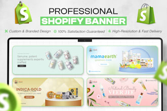 create professional shopify banner, website banner designs