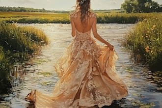 recreate oil paintings, portraits, digital painting for you