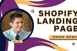 create shopify landing page, product pages using pagefly, virtual assistant