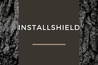 create window installer setup exe and package install shield