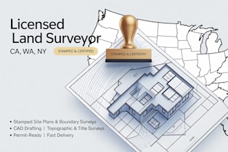 usa stamp land platting, building setout, foundation staking  flood final survey