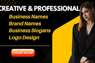 create unique brand names,business names,catchy slogans