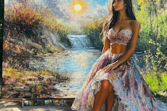 paint digital portrait oil painting from photo