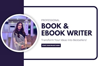 be your ghostwriter or writer for non fiction book and ebook
