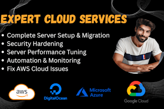 fix setup you server at AWS cloud, azure, gcp, digitalocean