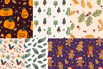 design seamless patterns for kids and baby products