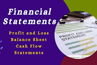 prepare financial statements, profit and loss