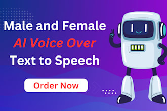 create male and female ai voice over text to speech