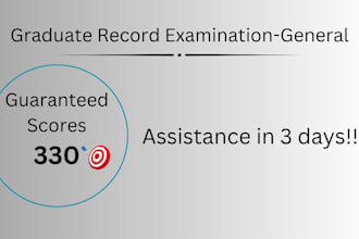 assist in gre for 330 score in 3 days