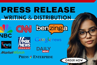 write press release, press release distribution to top media