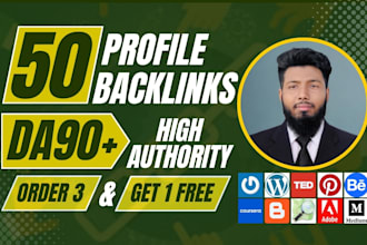 build da90 social media profile, pr9 profile backlinks, link building manually