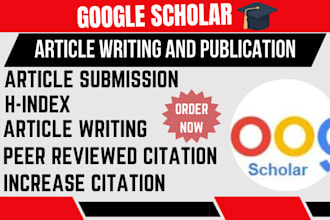 backdate, write and publish article in peer reviewed google scholar indexed