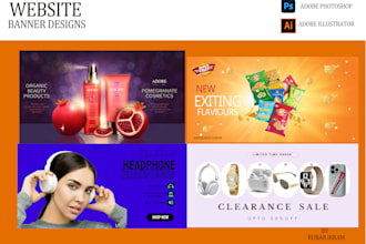 create shopify banners and website banners