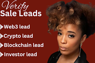 generate targeted web3, blockchain and crypto investor lead