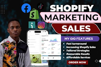 promote shopify store, shopify marketing or sales funnel to boost shopify sales