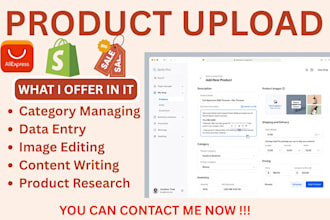upload or import product from any website or from XML CSV excel to shopify store