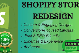 set up shopify store, revamp your shopify store, with theme