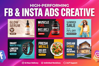 design premium fb ads creative