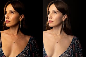 do flawless portrait headshot editing and model retouch